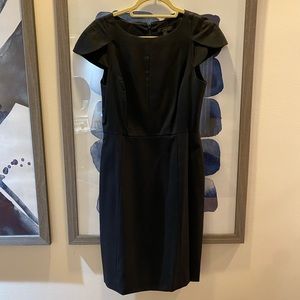 Black J. Crew suiting dress
